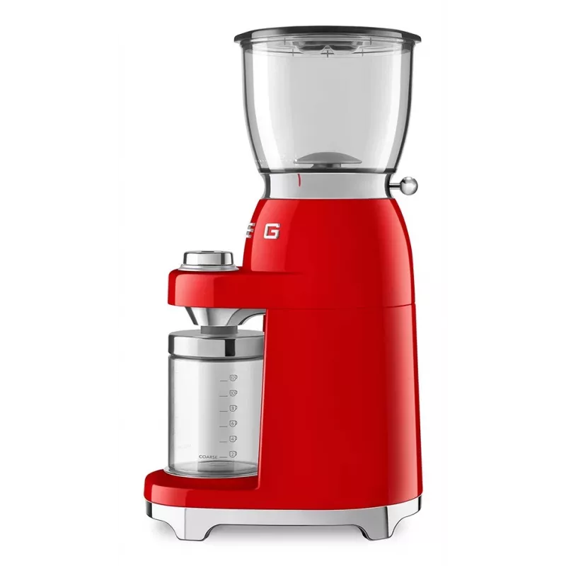 Smeg 50's Style mlynček na kávu CGF11RDEU červený