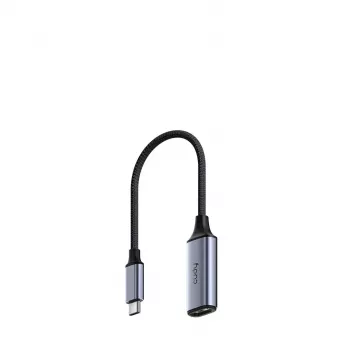 USB-C na HDMI adaptér Cudy UH401 — 4K 60 Hz, HDMI 2.0, jednobrazovkový, hliníkové puzdro