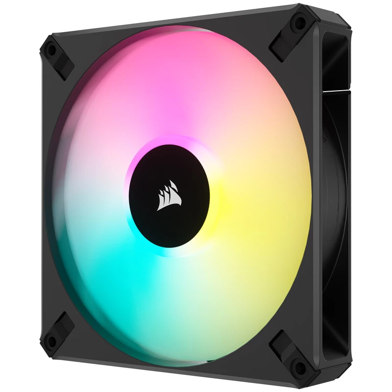 Corsair iCUE AF140 RGB ELITE CO-9050156-WW ventilátor do skrinky, PWM, 140 mm, (2 ks) vrátane RGB ovládača, čierny