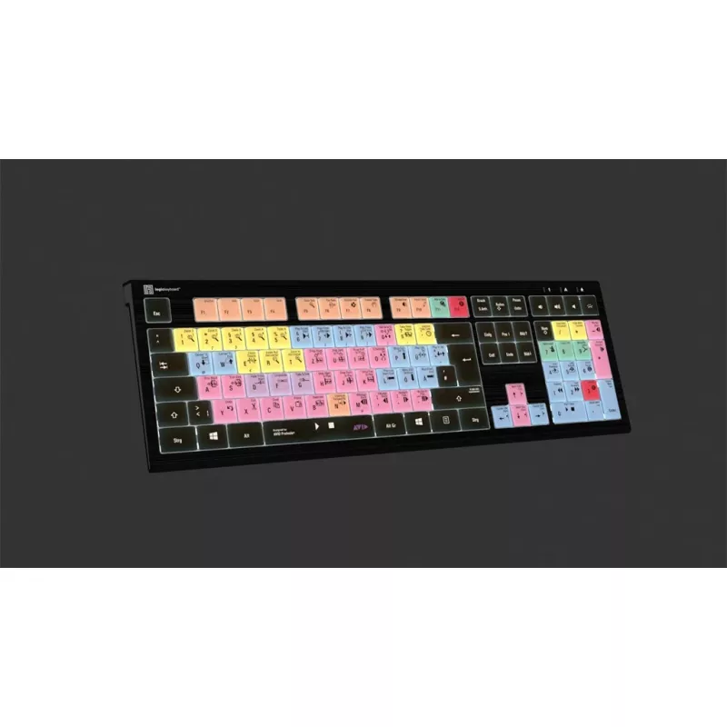 Logickeyboard ASTRA 2 USB QWERTZ klávesnica čierna full-size 108 klávesov