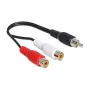 Audio kábel DeLOCK 84493 0,2 m Cinch 2 x Cinch čierny