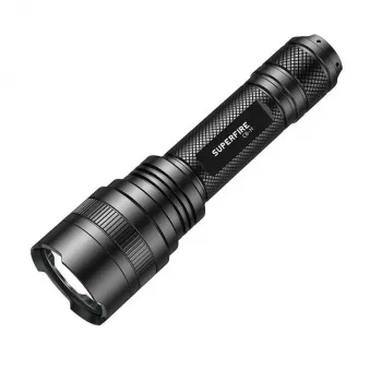 Baterka Supfire C8-H — 1200 lm, USB nabíjateľná, dosah 250 m
