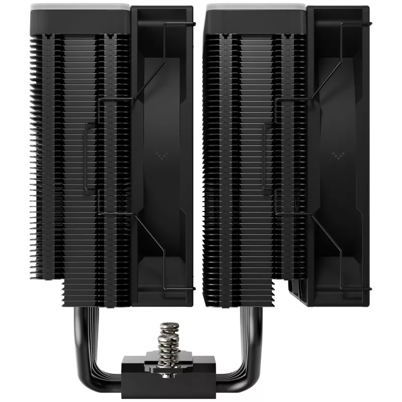 Vzduchový chladič DeepCool AG620 BK ARGB V2 — 120 mm dvoj ventilátor, 6 heatpipes, podpora LGA 1700/AM4/AM5, čierny