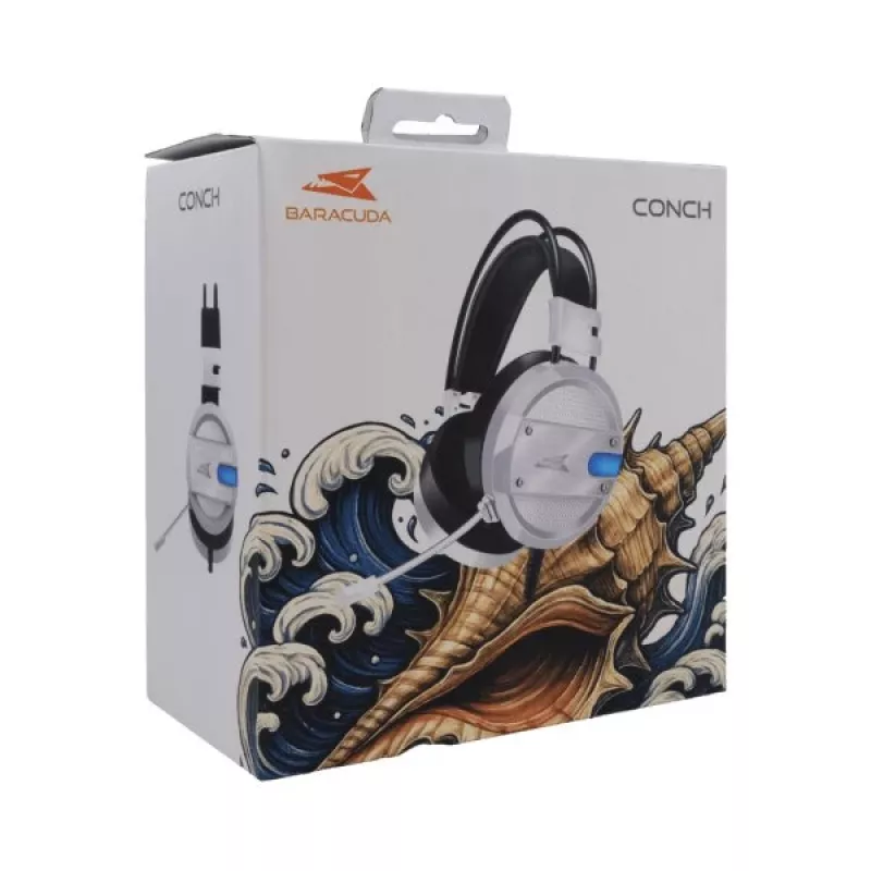 Baracuda BGH-031 Conch headset, biely