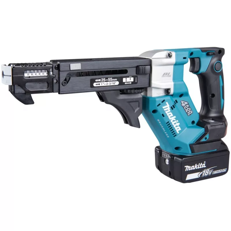 Makita DFR552Z akumulátorový zásobníkový skrutkovač, 18 V Li-Ion, 4500 ot./min, 1/4"