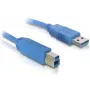 USB kábel DeLOCK 82434 1,8 m USB A USB B modrý