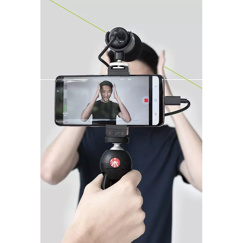 Shure MV88+ VIDEO KIT čierny stolný mikrofón