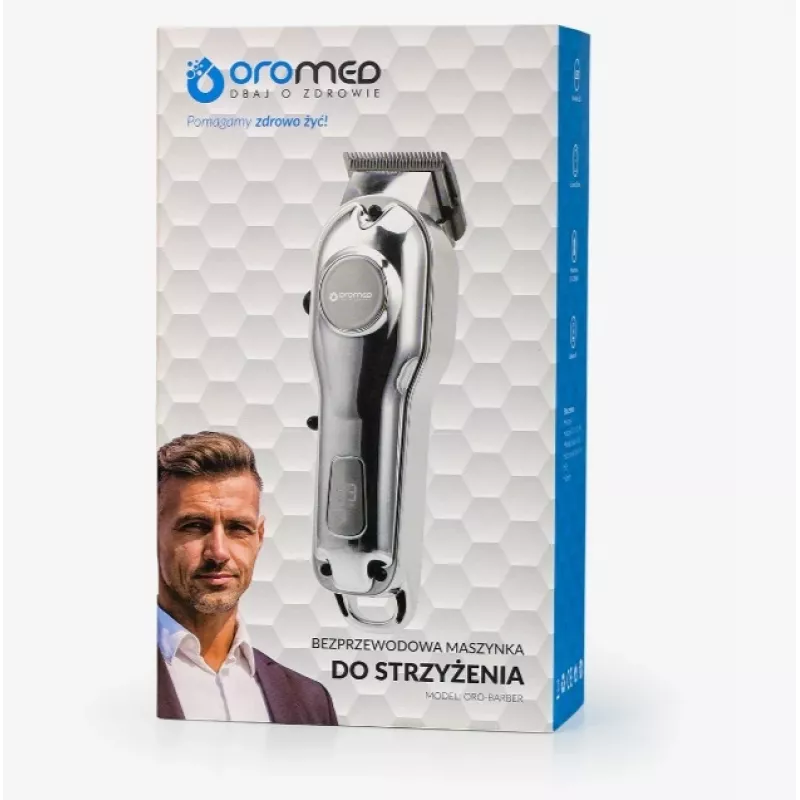 Oromed Oro-Barber bezdrôtový strihač vlasov, strieborná