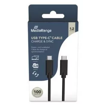 MediaRange TYPE-C kábel 2 m MRCS214 čierny USB kábel