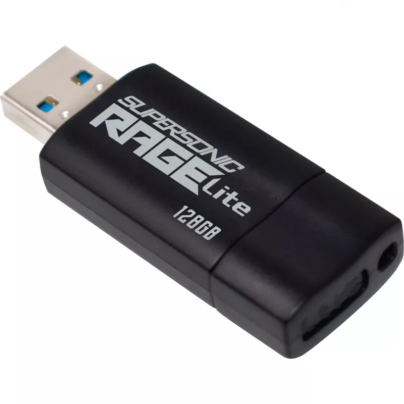 USB flash disk PATRIOT Supersonic Rage Lite 128 GB USB Type-A 3.2 Gen 1, 180 MB/s, modrý/čierny