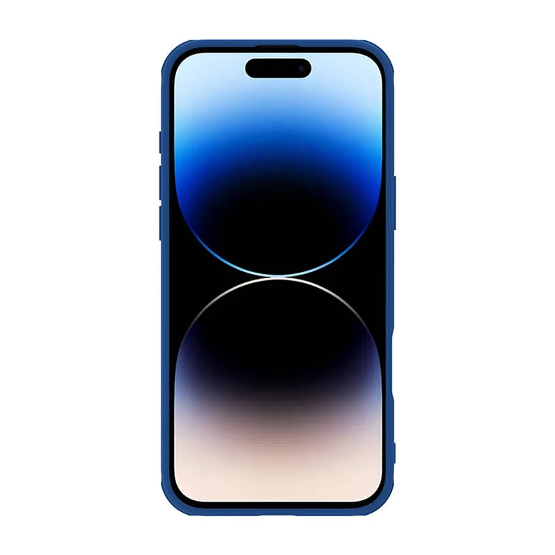 Ochranné puzdro Nillkin CamShield Pro pre iPhone 16 Pro Max, modré, posuvný kryt kamery