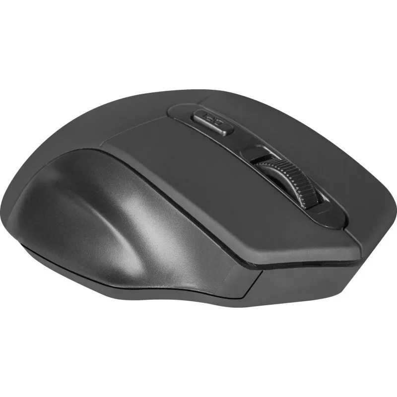 Bezdrôtová optická myš DEFENDER Datum MB-345 RF, obojručná/pravoručná, 1600 DPI, 3 tlačidlá, USB RF prijímač, čierna