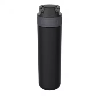 Izolovaná fľaša Kambukka ELTON 600 ml — čierna, dvojstenný nerez, vákuovo izolovaná, nevyteká