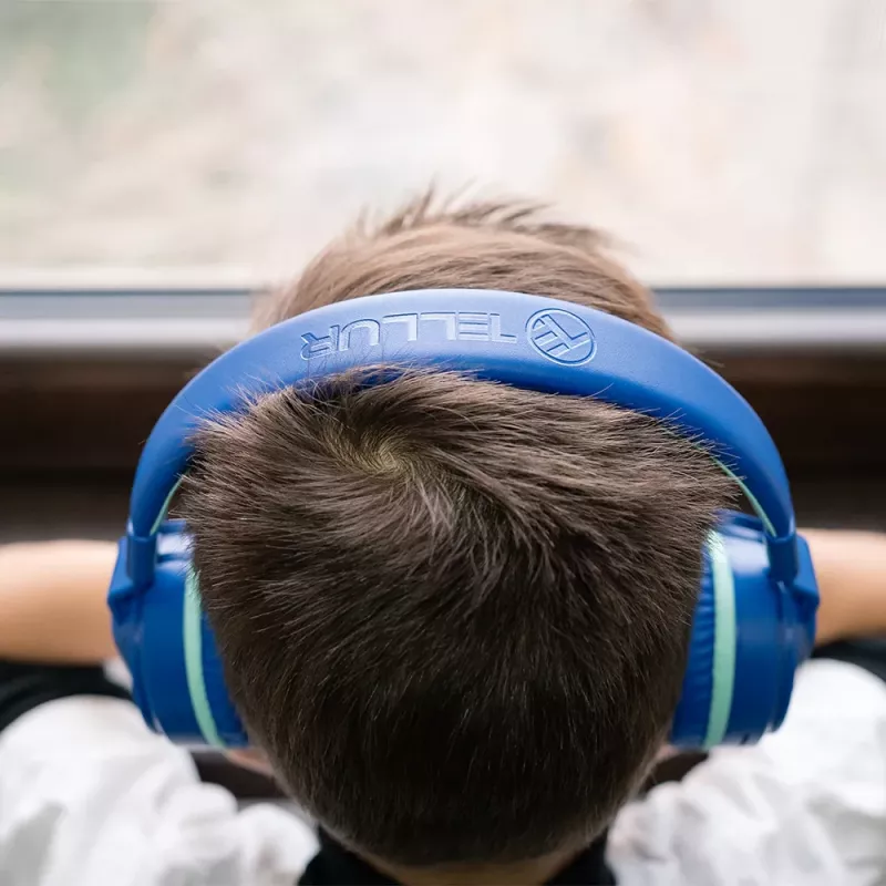 Tellur Buddy Bluetooth over-ear slúchadlá modré