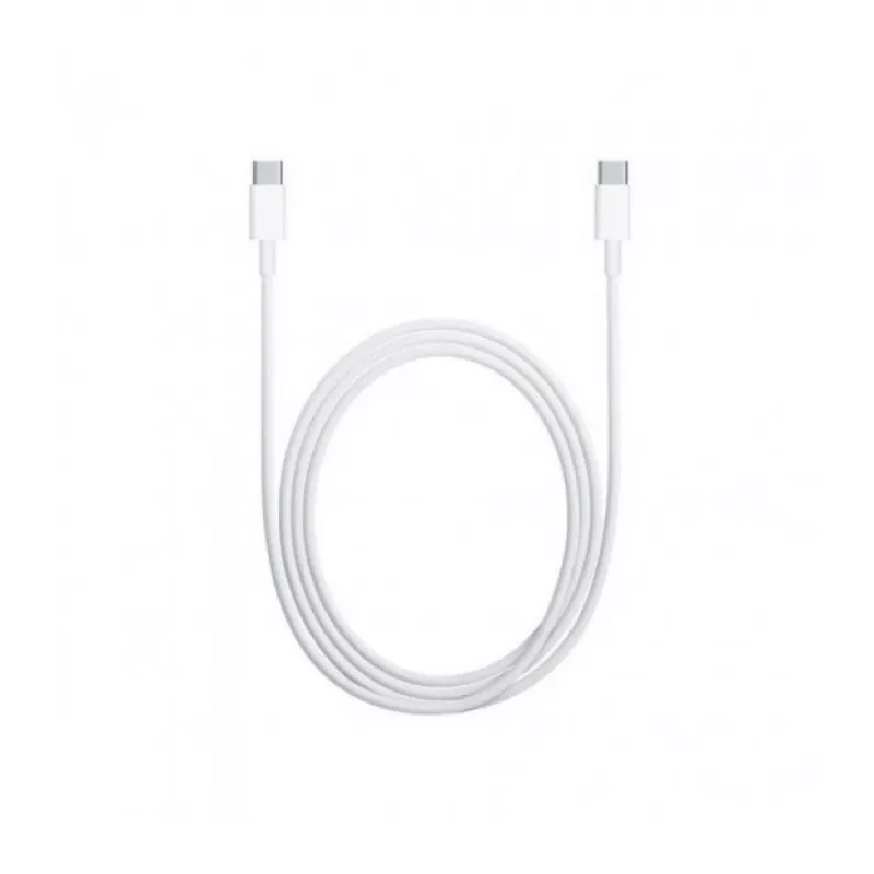 USB C - USB C kábel 1m. silikón biely