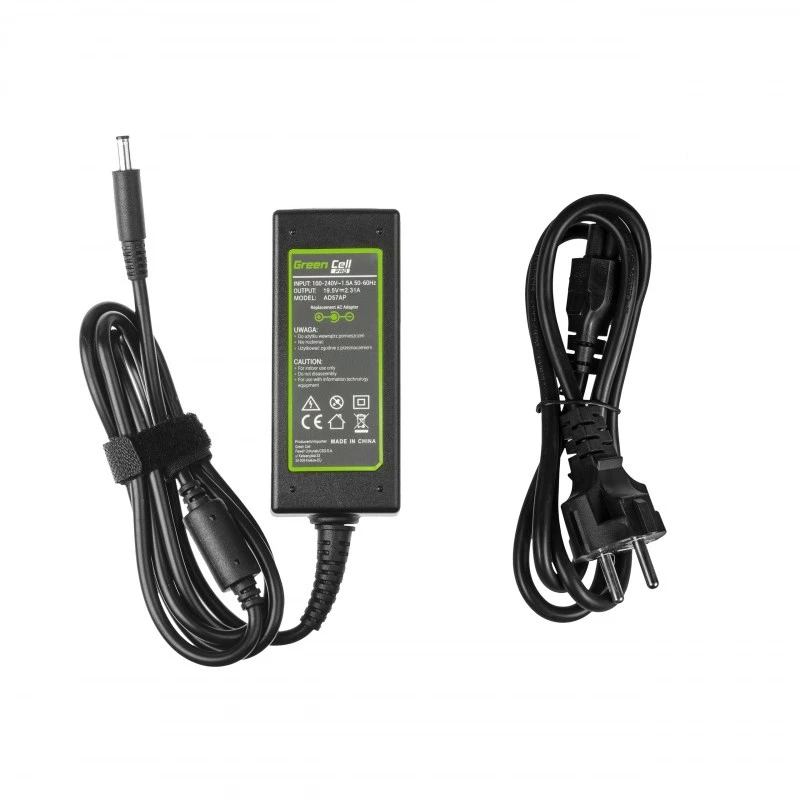 Napájací zdroj Green Cell AD57AP 45W 19,5V 2,31A pre Dell notebooky, interiér, čierny