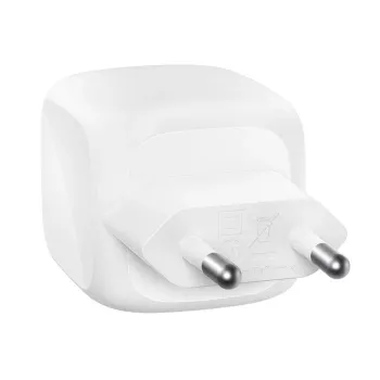 Belkin BoostCharge Pro - napájací zdroj - GaN - 50 wattov - rýchle nabíjanie - 2 výstupné konektory (2 x USB-C)