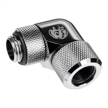 Hadica pre kvapalinové chladenie počítača BitsPower BP-E90RMLA12 — mosadz, priemer 12 mm, strieborná
