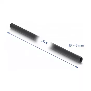 DeLOCK PVC izolačná hadica 3 m x 8 mm čierna
