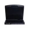 VALUE 26.99.0161 KVM konzola s 8-portovým KVM prepínačom, USB, nemecké rozloženie, 19 palcov