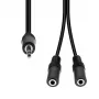 ProXtend 3-pinový na 2×2-pinový kábel M32XM2F-002, 1 m, 18 AWG