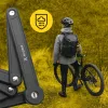 Skladací bicyklový zámok MANTA XR00FL01 – segmentovaný dizajn na montáž na rám