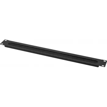 Lišta na manažment káblov helos 328897 1U čierna 48,3 cm