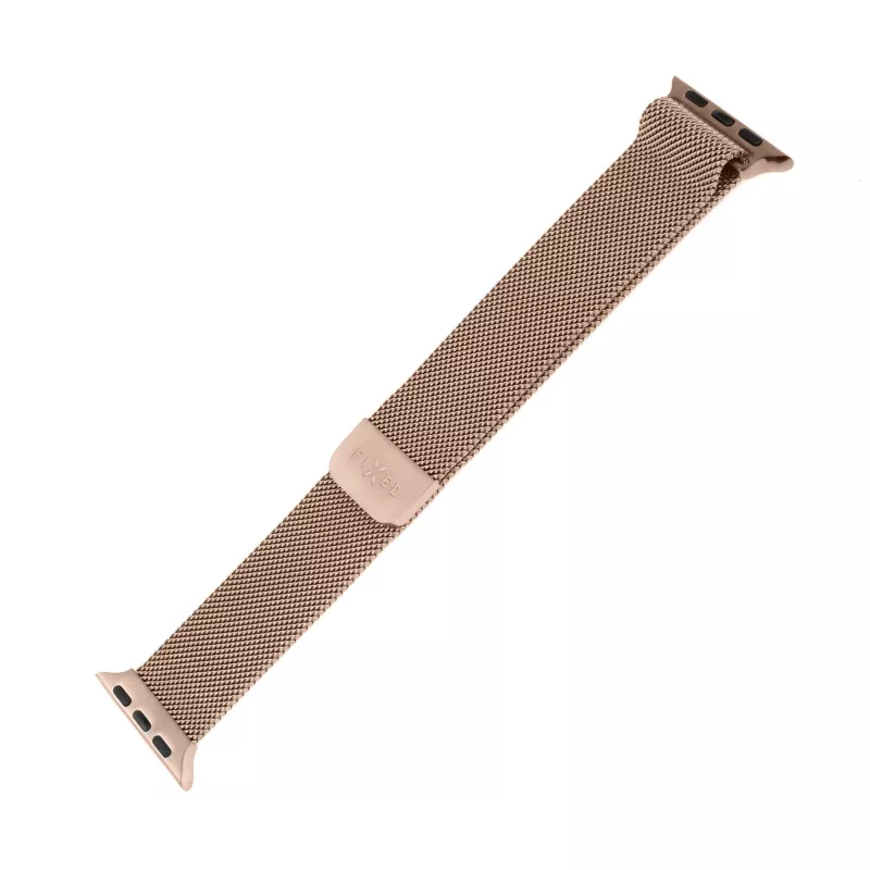Kovový mesh náramok FIXED FIXMEST-436-RG pre Apple Watch 38/40/41mm ružové zlato