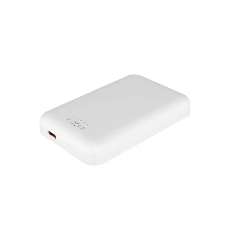 Prenosná powerbanka FIXED FIXZENM-6-WH — 6000 mAh, USB-C rýchle nabíjanie, biela