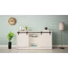Komoda 160x80x35 GRANERO biela/lesklá biela