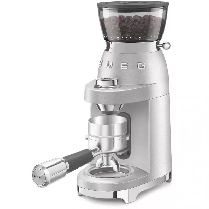 SMEG kávomlynček 50s Style CGF02SSEU *strieborný*
