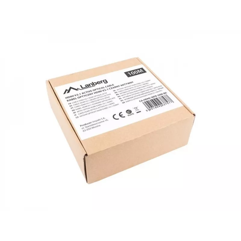 HDMI kábel Lanberg CA-HDMI-30FB-1000-BK 100m čierny