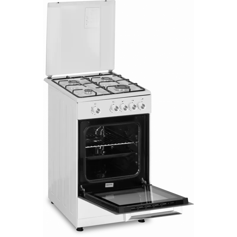 Simfer sporák 4401SGRBB typ varnej dosky plynová typ rúry plynová biela šírka 50 cm 49 l hĺbka 55 cm