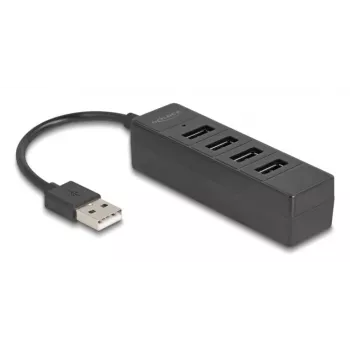 USB hub DeLOCK 64334 Type-A 480 Mbit/s čierny