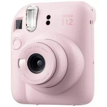 Instantná kamera Fujifilm Instax Mini 12 ružová — obrázok 86×54 mm, film 62×46 mm, ohnisková vzdialenosť 60 mm