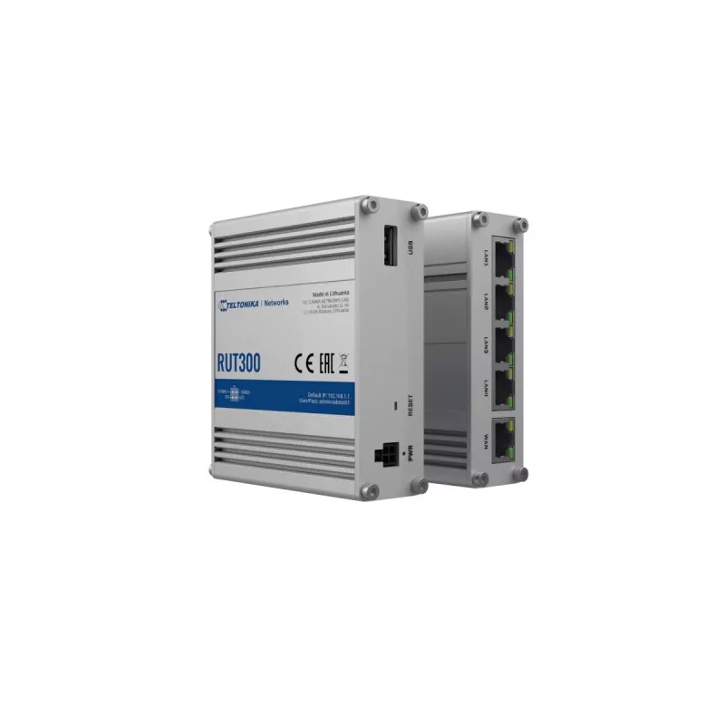 TELTONIKA RUT300 priemyselný káblový router 5X RJ45 100 MB/s