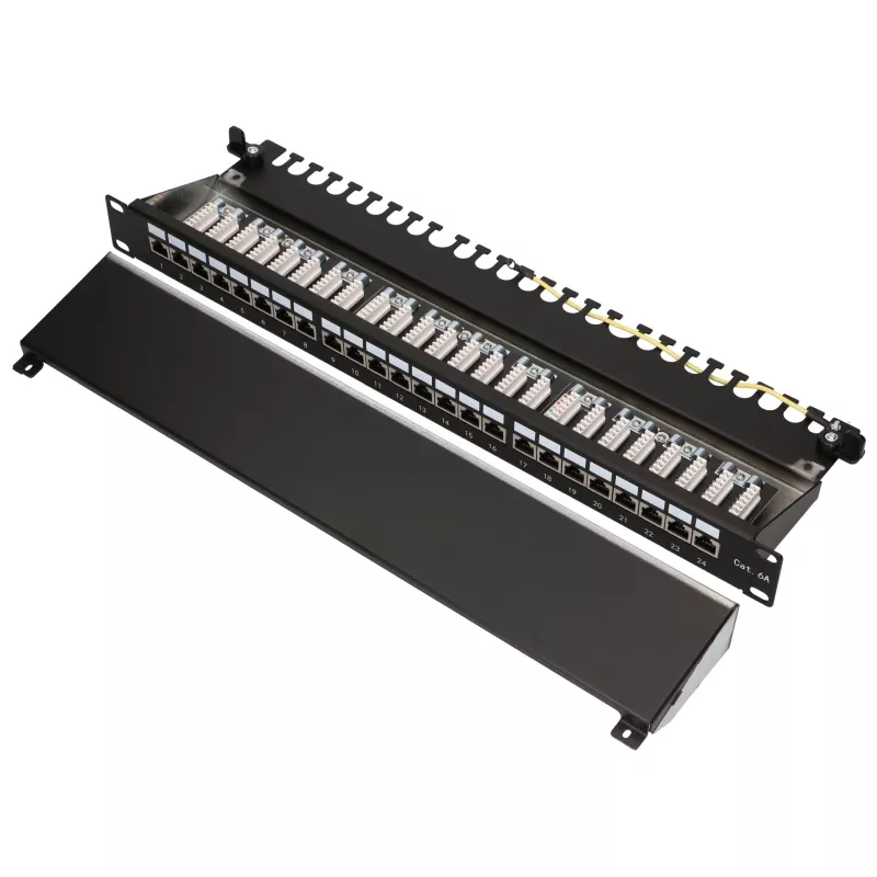 Patch panel - Extralink CAT6A STP, 24 portov