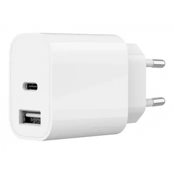 NABÍJAČKA USB UNIVERZÁLNA BIELA/2P TA-UC-2AC12-01 GEMBIRD