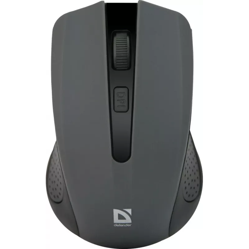 Bezdrôtová optická myš DEFENDER MM-935 RF, obojručná, 1600 DPI, sivá, USB prijímač, AAA batérie