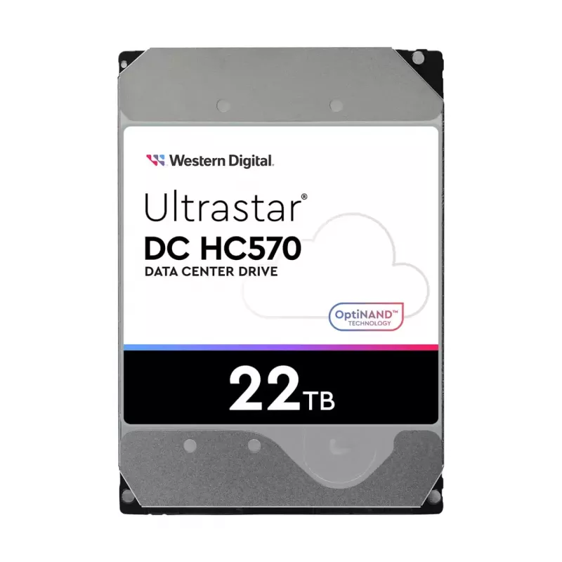WD Ultrastar DC HC570 - Pevný disk - 22TB - interný - 3.5 (8,9 cm) - SATA 6Gb/s - 7200 ot/min - Vyrovnávacia pamäť: 512MB - pre Intel Next Unit of Computing 13 Extr