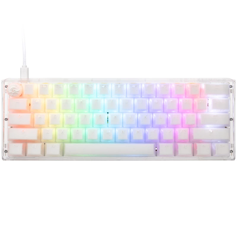 Ducky One 3 Aura White Mini klávesnica Gaming USB QWERTY US International