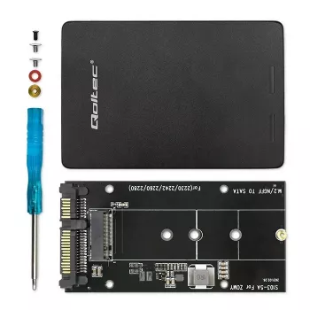 Adaptér na disk M.2 SSD | SATA NGFF na SATA III | 2TB | Super speed 6Gb/s | čierny