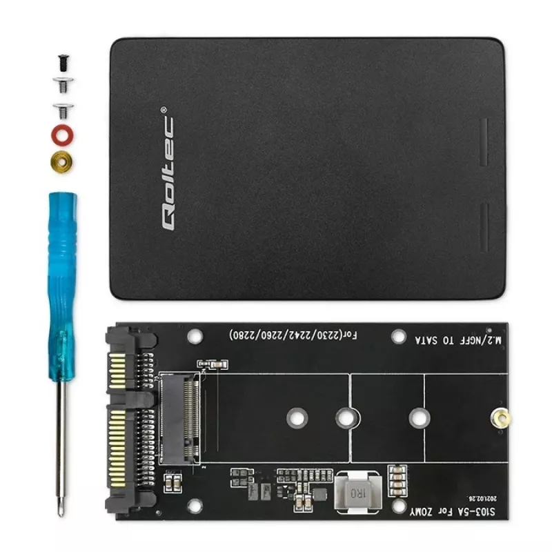 Adaptér na disk M.2 SSD | SATA NGFF na SATA III | 2TB | Super speed 6Gb/s | čierny