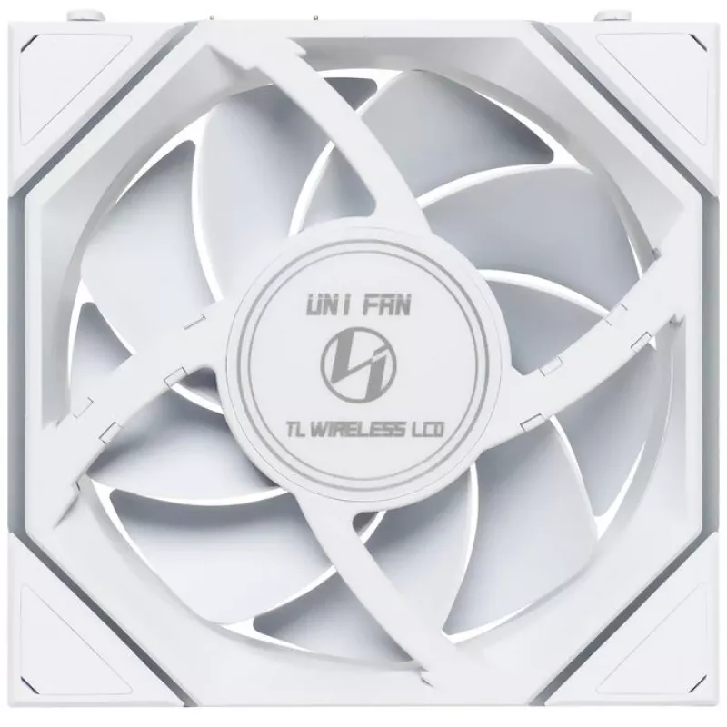 Lian Li UNI FAN TL Wireless LCD 120 White — 120mm PWM ventilátor s bezdrôtovým LCD ovládačom