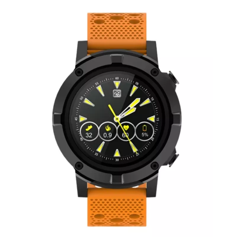 Denver SW-660 GPS smart hodinky, 1,3" AMOLED, oranžový remienok