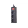 Gembird EG-PSU3F-01 prepäťová ochrana čierna 3 AC zásuvky 230 V 0,6 m