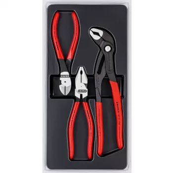 Knipex sada klieští Power-Pack, 3-dielna, leštená, plast