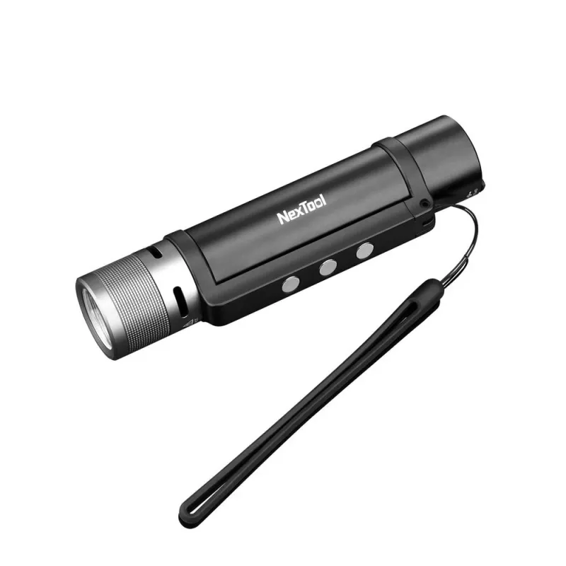 Mini baterka Nextool NE20170 — 1 000 lm, 2 600 mAh Li-Ion, USB-C powerbanka, IPX4, 34 mm × 160,5 mm