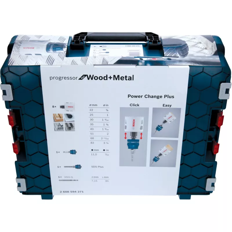 Bosch Progressor for Wood+Metal súprava vykružovacích píl 22-83 mm, 11-dielna, L-Boxx