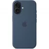 Apple MYY23ZM/A silikónové puzdro s MagSafe pre iPhone 16, modré (Denim)